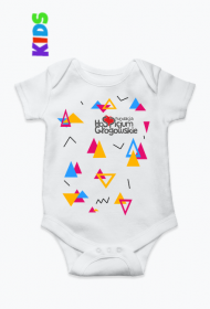 Body Niemowlęce Białe - Trójkąty