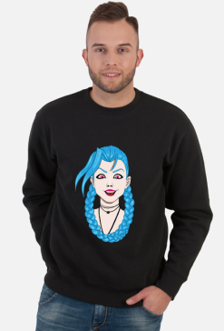 LoL Jinx Classic - Bluza męska bez kaptura