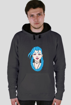 LoL Jinx Classic - Bluza męska z kapturem double color