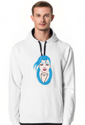 LoL Jinx Classic - Bluza męska z kapturem double color