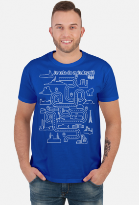 Zwiydzać kożdy może /biała grafika