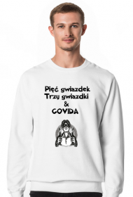 Gwiazdkowa bluza biała