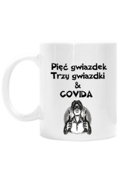 Gwiazdkowy kubek biały