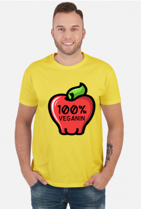 100% Veganin - Koszulka męska