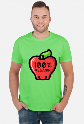100% Veganin - Koszulka męska