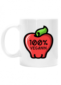 100% Veganin - Kubek biały