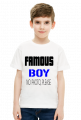 Koszulka White dla chłopca Famous Boy