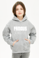 Bluza Unisex Grey z kapturem Famous