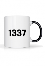 Kubek gracza biało-czarny