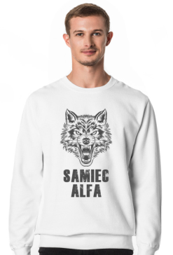 Samiec alfa bluza biała