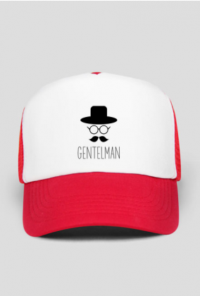 Gentelman czapka czarna i czerwona