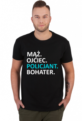 Policjant. Prezent dla Policjanta. Koszulka dla Policjanta