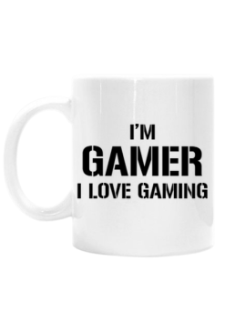 Kubek gamer biały