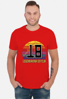18 Legendarna Edycja - Koszulka męska na osiemnastkę