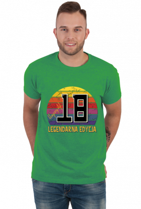 18 Legendarna Edycja - Koszulka męska na osiemnastkę