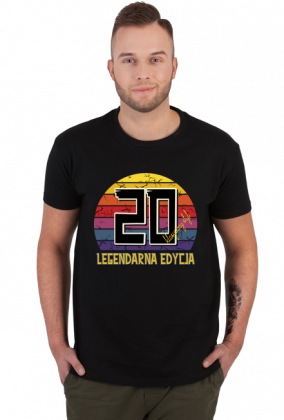 20 Legendarna Edycja - Koszulka męska na dwudzieste urodziny