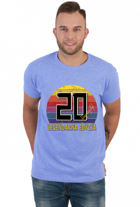 20 Legendarna Edycja - Koszulka męska na dwudzieste urodziny