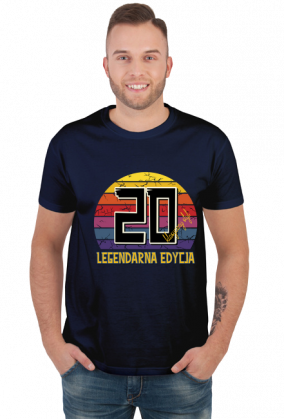 20 Legendarna Edycja - Koszulka męska na dwudzieste urodziny