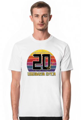 20 Legendarna Edycja - Koszulka męska na dwudzieste urodziny