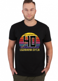 40 Legendarna Edycja - Koszulka męska na czterdzieste urodziny