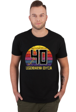 40 Legendarna Edycja - Koszulka męska na czterdzieste urodziny