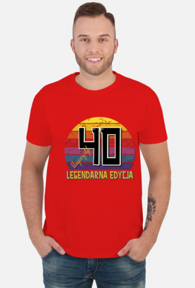 40 Legendarna Edycja - Koszulka męska na czterdzieste urodziny