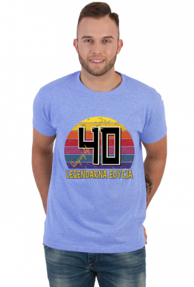 40 Legendarna Edycja - Koszulka męska na czterdzieste urodziny