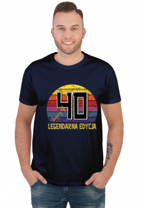 40 Legendarna Edycja - Koszulka męska na czterdzieste urodziny