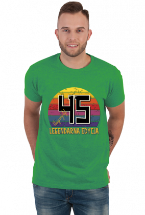 45 Legendarna Edycja - Koszulka męska na czterdzieste piąte urodziny