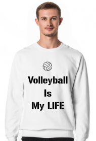 Bluza siatkówka dla niego biała