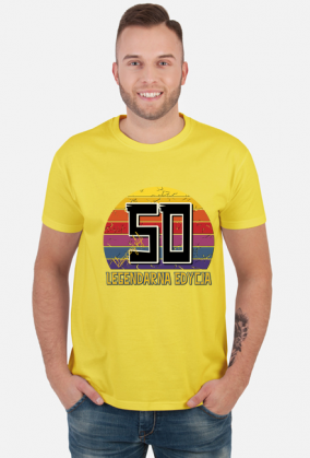 50 Legendarna Edycja - Koszulka męska na pięćdziesiąte urodziny