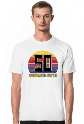 50 Legendarna Edycja - Koszulka męska na pięćdziesiąte urodziny