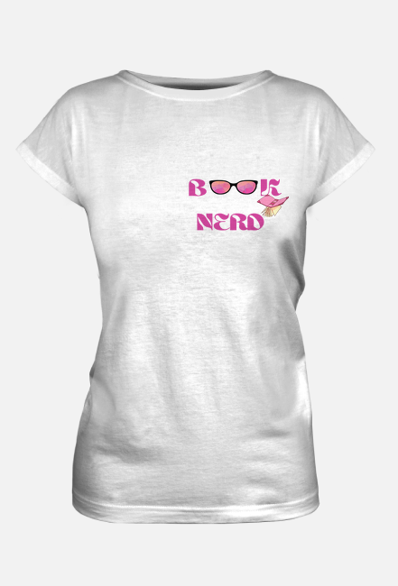 Śliczna koszulka dla miłośniczek książek "Book Nerd"!