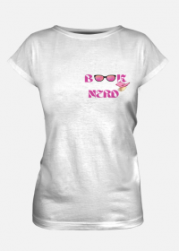 Śliczna koszulka dla miłośniczek książek "Book Nerd"!