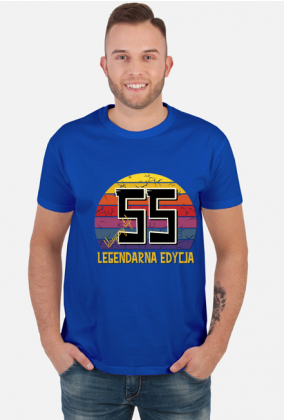 55 Legendarna Edycja - Koszulka męska na pięćdziesiąte piąte urodziny