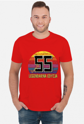 55 Legendarna Edycja - Koszulka męska na pięćdziesiąte piąte urodziny
