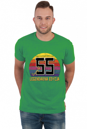 55 Legendarna Edycja - Koszulka męska na pięćdziesiąte piąte urodziny