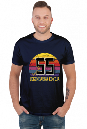 55 Legendarna Edycja - Koszulka męska na pięćdziesiąte piąte urodziny