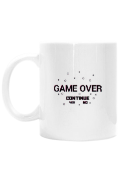 Kubek Game Over biały