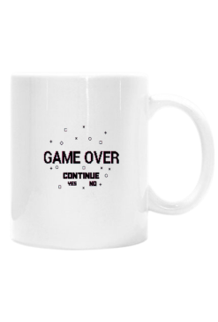 Kubek Game Over biały
