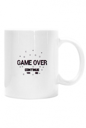 Kubek Game Over biały