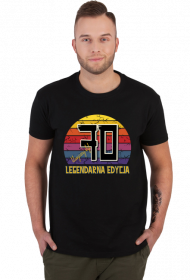 70 Legendarna Edycja - Koszulka męska na siedemdziesiąte urodziny