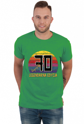 70 Legendarna Edycja - Koszulka męska na siedemdziesiąte urodziny