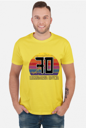 70 Legendarna Edycja - Koszulka męska na siedemdziesiąte urodziny