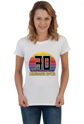 70 Legendarna Edycja - Koszulka damska na siedemdziesiąte urodziny
