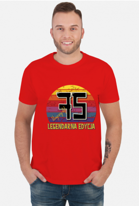 75 Legendarna Edycja - Koszulka męska na siedemdziesiąte piąte urodziny
