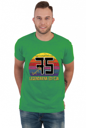 75 Legendarna Edycja - Koszulka męska na siedemdziesiąte piąte urodziny