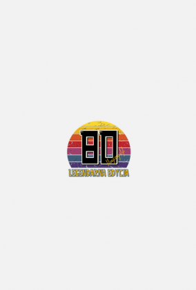 80 Legendarna Edycja - Koszulka damska na osiemdziesiąte urodziny