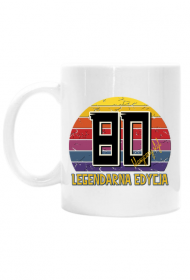 80 Legendarna Edycja - Kubek na osiemdziesiąte urodziny