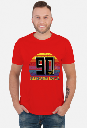 90 Legendarna Edycja - Koszulka męska na dziewięćdziesiąte urodziny
